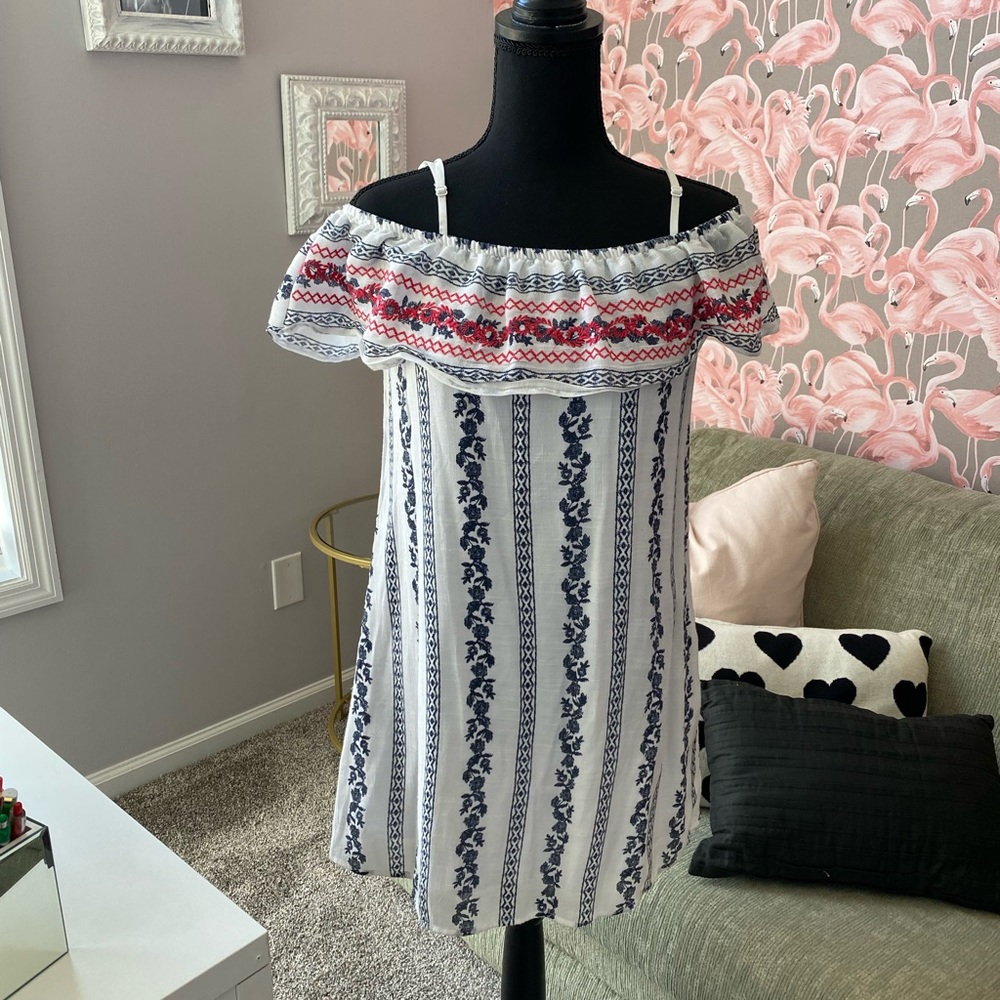 Off the shoulder floral dress